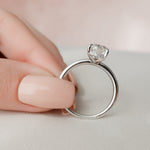 Load image into Gallery viewer, Sparkling Pear Cut Moissanite Promise Ring