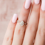 Load image into Gallery viewer, Custom Handmade Bridal Moissanite Ring