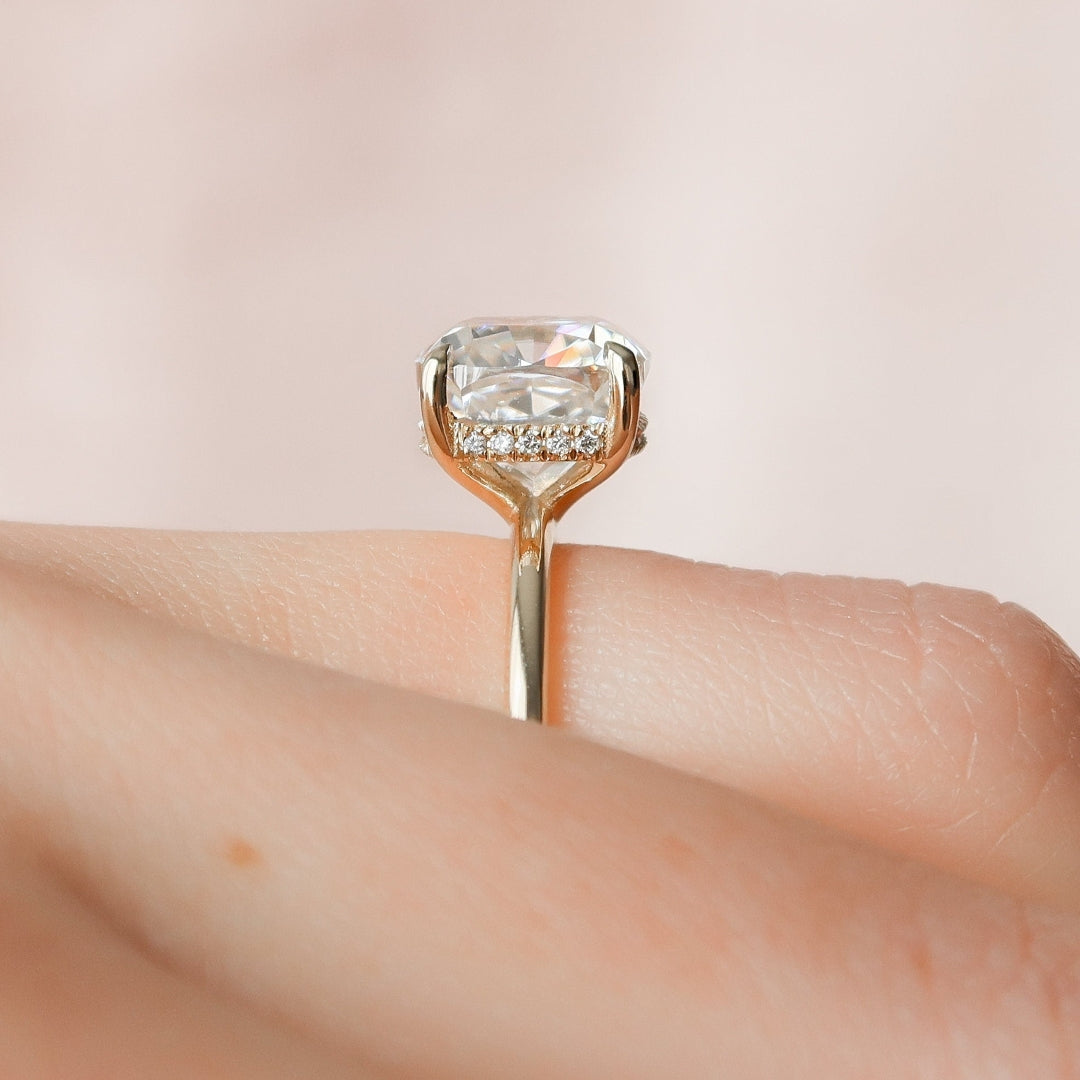 Classic Elongated Cushion Bridal Ring