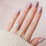 Load image into Gallery viewer, Conflict-Free Oval Solitaire Wedding Ring