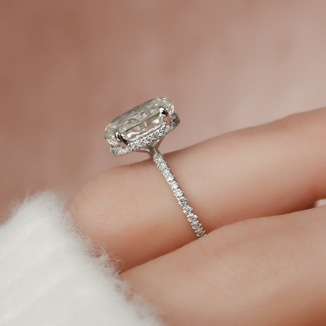 Elegant Oval Promise Ring for Women