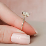 Load image into Gallery viewer, Moissanite 2.50 CT Radiant Cut Diamond Art Deco Anniversary Ring Mapple Gems
