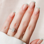 Load image into Gallery viewer, Moissanite 2.50 CT Radiant Cut Diamond Art Deco Anniversary Ring Mapple Gems