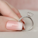 Load image into Gallery viewer, Moissanite 2.50 CT Radiant Cut  Diamond Art Deco Avant Garde Wedding Ring Mapple Gems
