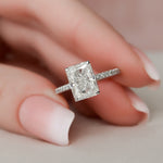 Load image into Gallery viewer, Moissanite 2.50 CT Radiant Cut  Diamond Art Deco Avant Garde Wedding Ring Mapple Gems