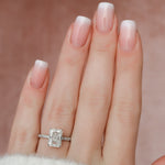 Load image into Gallery viewer, Moissanite 2.50 CT Radiant Cut  Diamond Art Deco Avant Garde Wedding Ring Mapple Gems