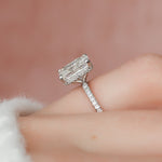 Load image into Gallery viewer, Moissanite 2.50 CT Radiant Cut  Diamond Art Deco Avant Garde Wedding Ring Mapple Gems