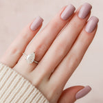 Load image into Gallery viewer, Luxury Handmade Pear Cut Bridal Ring