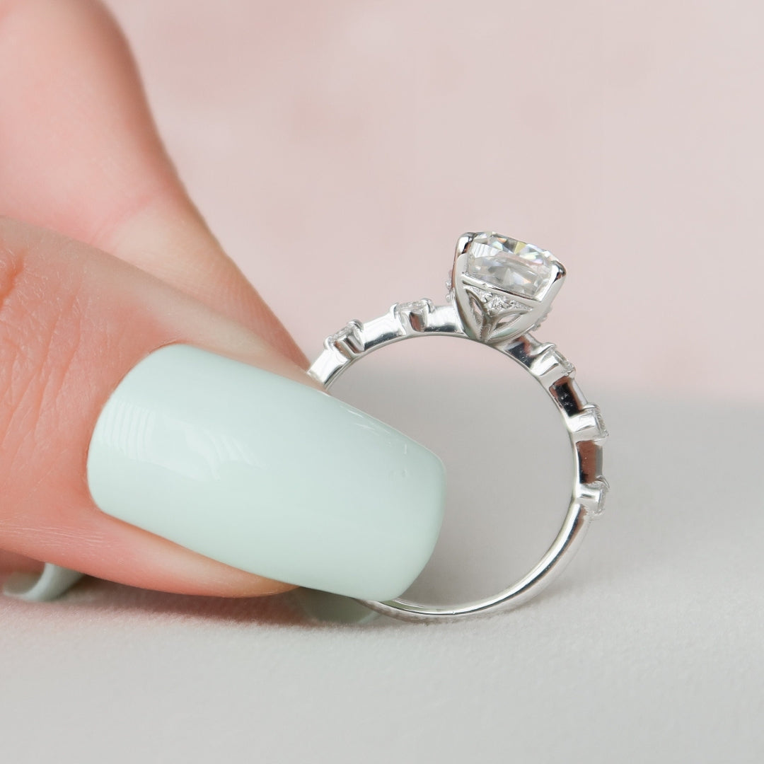 Custom Tiger Claw Prong Engagement Ring