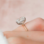Load image into Gallery viewer, VVS Clarity Cushion Cut Engagement Ring