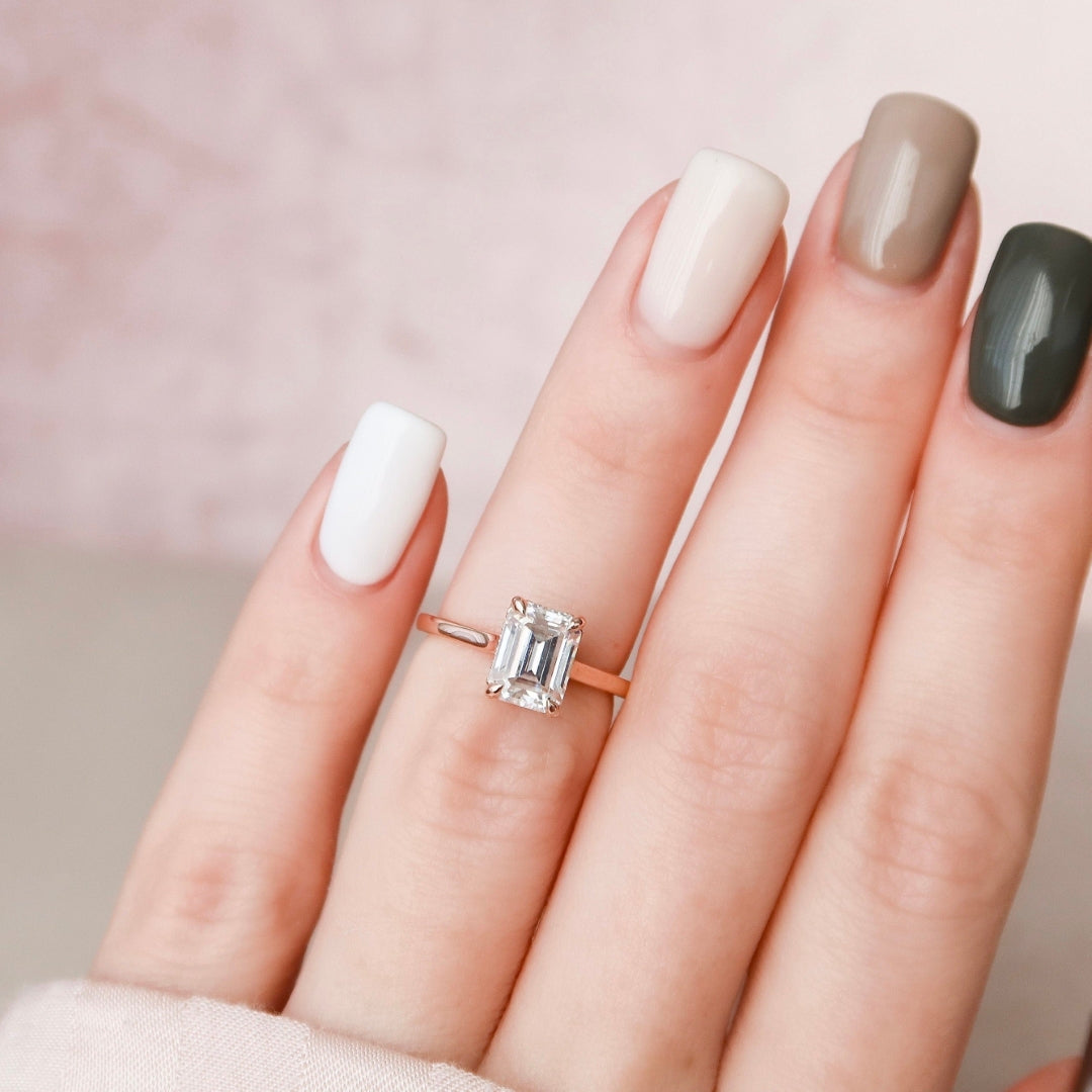 VVS Clarity Emerald Cut Diamond Ring