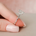 Load image into Gallery viewer, Solid Gold Oval Solitaire Ring