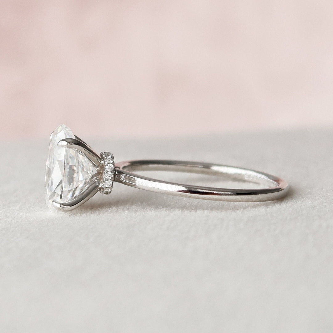 Elegant Oval Promise Ring for Women