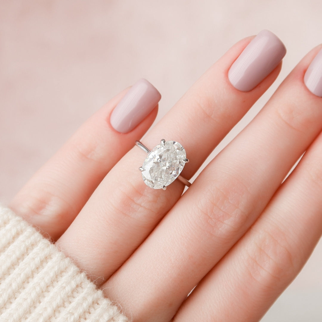 Classic Oval Solitaire Engagement Ring