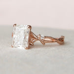 Load image into Gallery viewer, Moissanite 2 CT Radiant Cut Diamond Art Deco Gothic Handmade Anniversary Ring Mapple Gems
