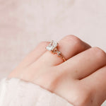 Load image into Gallery viewer, Moissanite 2 CT Radiant Cut Diamond Art Deco Gothic Handmade Anniversary Ring Mapple Gems