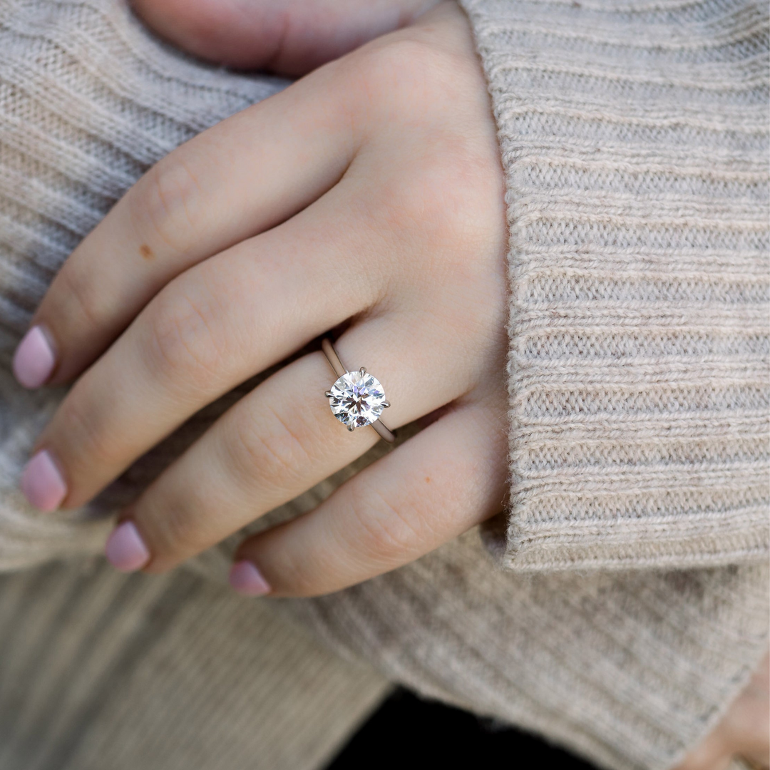 Luxury Round Cut Moissanite Jewelry