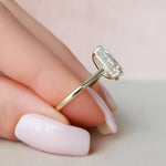Load image into Gallery viewer, Unique Promise Ring with Pear Moissanite