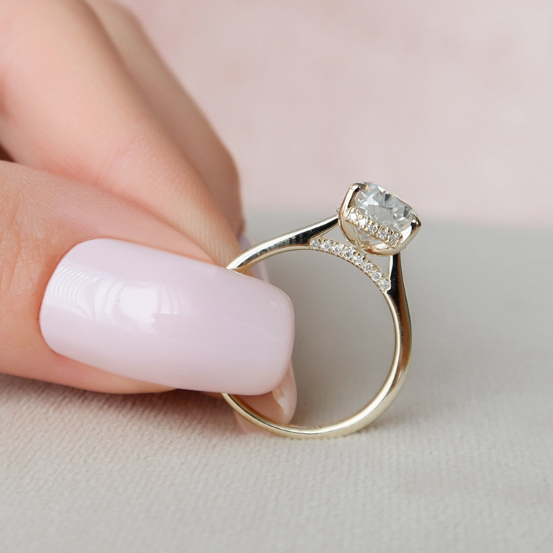 Elegant Daily Wear Pear Moissanite Ring