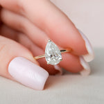 Load image into Gallery viewer, Luxury Handmade Pear Cut Bridal Ring