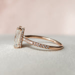 Load image into Gallery viewer, Moissanite 3.45 CT Radiant Cut Diamond Art Deco Anniversasry Ring Mapple Gems