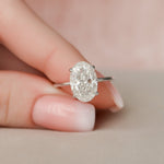 Load image into Gallery viewer, Handmade Oval Bridal Ring for Women