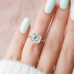 Load image into Gallery viewer, Big Cushion Shape Moissanite Ring