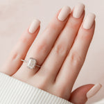 Load image into Gallery viewer, Moissanite 3 CT Radiant Cut  Diamond Art Deco Gothic Engagement Ring Mapple Gems