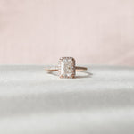 Load image into Gallery viewer, Moissanite 3 CT Radiant Cut  Diamond Art Deco Gothic Engagement Ring Mapple Gems