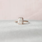 Load image into Gallery viewer, Moissanite 3 CT Radiant Cut  Diamond Art Deco Gothic Engagement Ring Mapple Gems