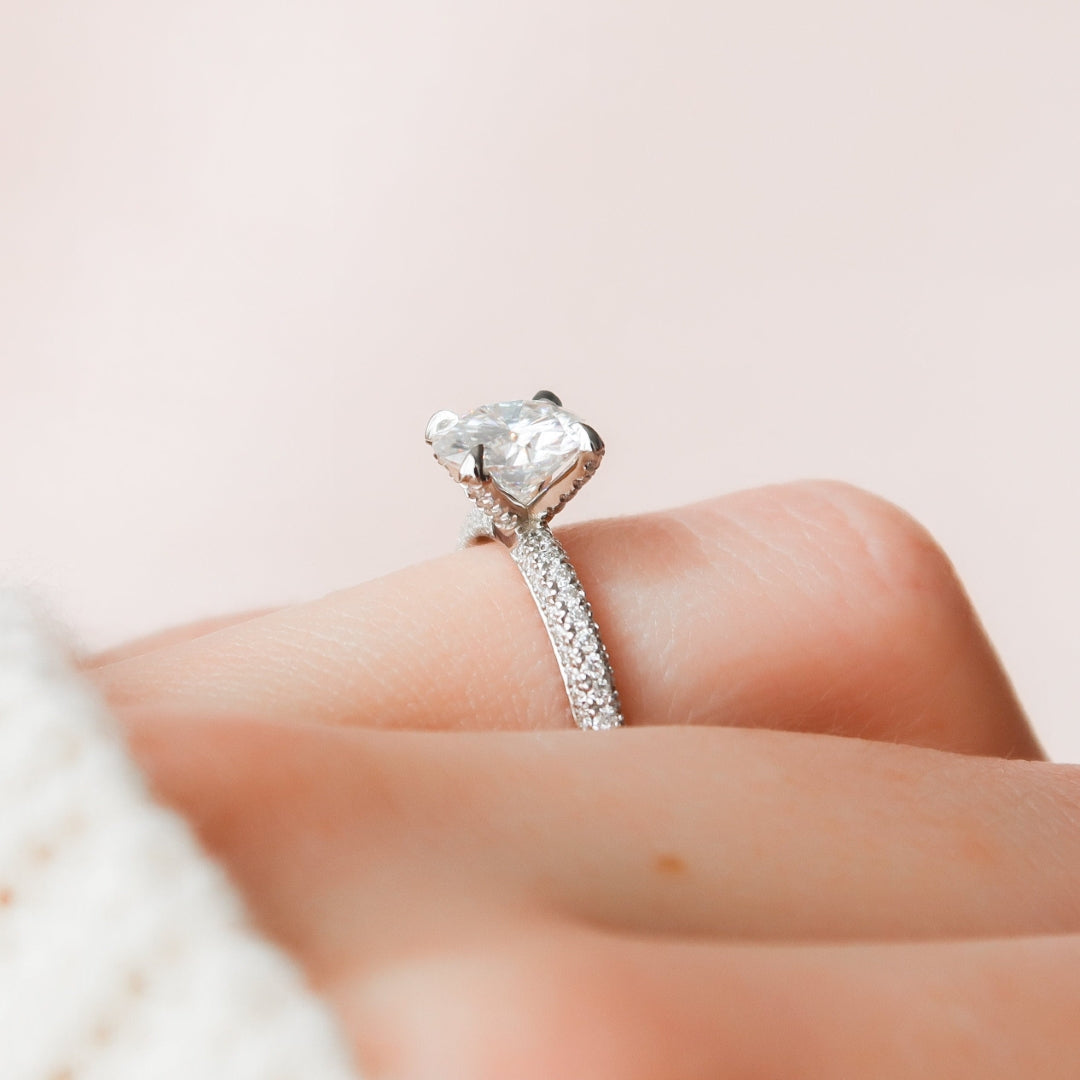 Timeless Round Moissanite Wedding and Anniversary Bands
