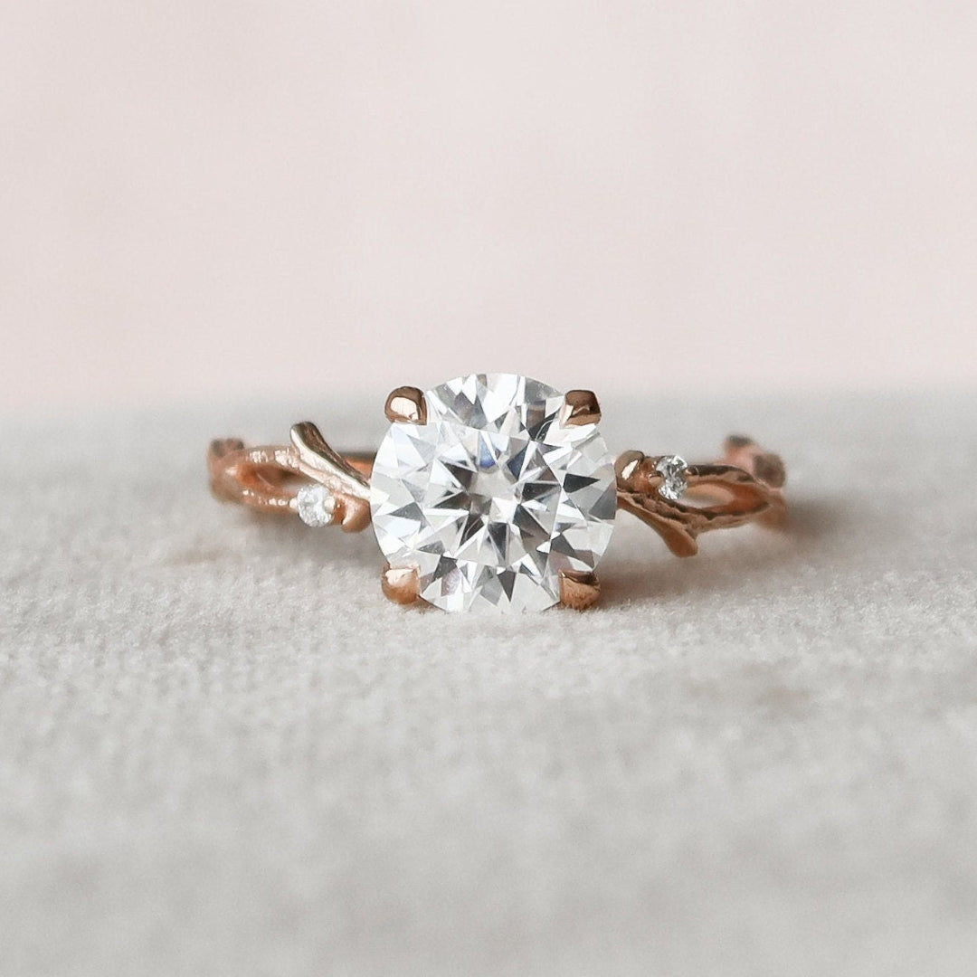 Conflict-Free Moissanite Eternity Ring in Gold