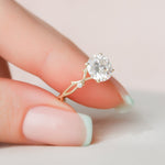 Load image into Gallery viewer, Simple Round Moissanite Eternity Ring Handmade