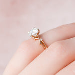 Load image into Gallery viewer, Custom Made Round Moissanite Promise Ring