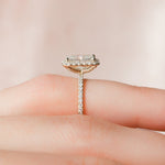 Load image into Gallery viewer, Moissanite 4.50 CT Radiant Cut Diamond Art Deco Victorian Enagagement Ring Mapple Gems