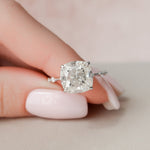 Load image into Gallery viewer, Big Cushion Cut Proposal Ring