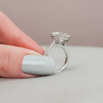 Load image into Gallery viewer, Handmade 4-Prong White Gold Wedding Ring