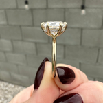 Load image into Gallery viewer, Art Deco Solitaire Moissanite Bridal Ring