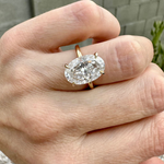 Load image into Gallery viewer, Handmade Oval Solitaire Bridal Ring