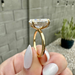 Load image into Gallery viewer, Solid Gold Oval Cut Bridal Ring