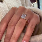 Load image into Gallery viewer, Handmade Radiant Solitaire Bridal Ring