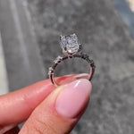 Load image into Gallery viewer, Distance Pave Diamond Wedding Ring