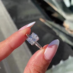 Load image into Gallery viewer, VVS Clarity Cushion Cut Promise Ring