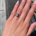 Load image into Gallery viewer, Elegant Emerald Shape Promise Ring