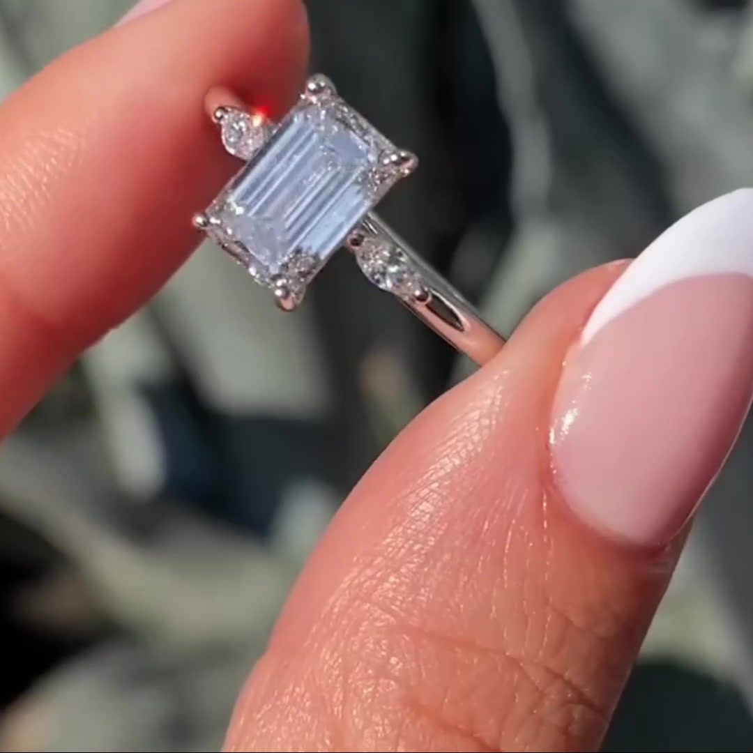 Custom Cathedral Setting Wedding Ring
