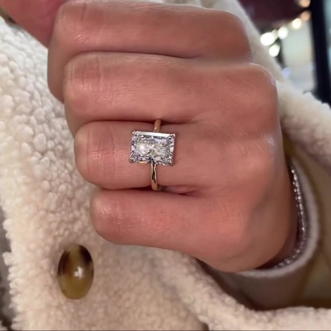Custom Radiant Cut Moissanite Jewelry