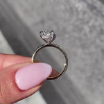 Load image into Gallery viewer, Oval Cut Moissanite Solitaire Ring Solid Gold Engagement, Bridal & Anniversary Ring Mapple Gems