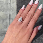 Load image into Gallery viewer, Luxury 14K Gold Pear Cut Moissanite Ring