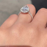 Load image into Gallery viewer, Sparkling Pear Moissanite Bridal Ring