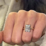 Load image into Gallery viewer, Classic Radiant Moissanite Ring for Her